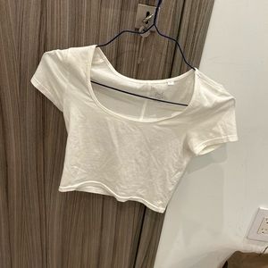 White square neck shirt from pacsun
